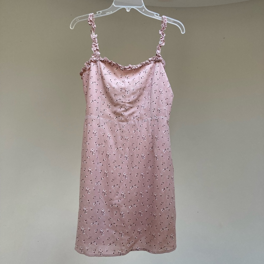 Eight Paris | Pale Pink Floral Sleeveless Mini Dress